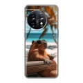 Дизайнерский силиконовый чехол для OnePlus 11 Капибара