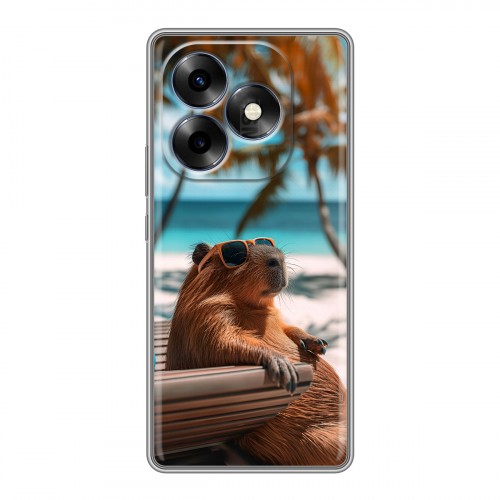 Дизайнерский силиконовый чехол для Itel S23 Plus Капибара