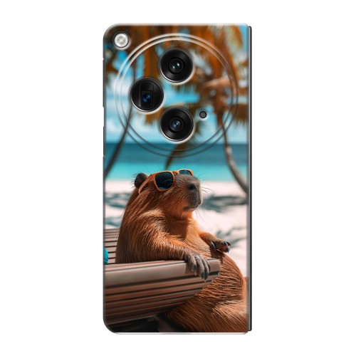Дизайнерский пластиковый чехол для OPPO Find N3 Капибара