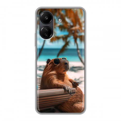 Дизайнерский силиконовый чехол для Xiaomi Poco C65 Капибара