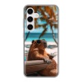 Дизайнерский силиконовый чехол для Samsung Galaxy S24 Капибара