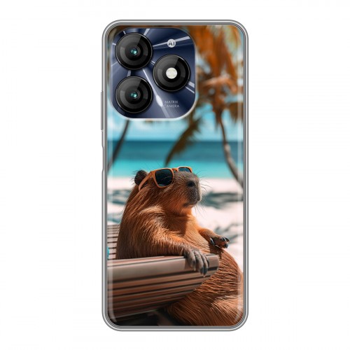 Дизайнерский пластиковый чехол для Itel A70 Капибара