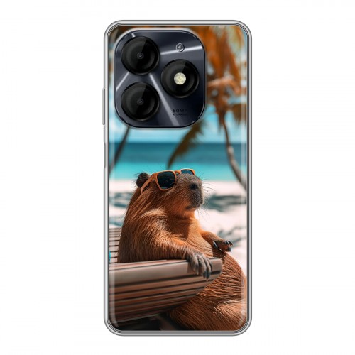 Дизайнерский силиконовый чехол для Itel P55 4G Капибара