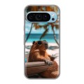 Дизайнерский силиконовый чехол для Google Pixel 9 Капибара