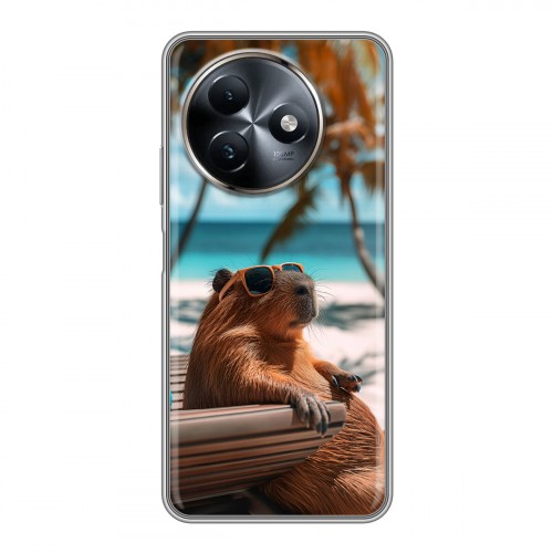 Дизайнерский силиконовый чехол для Itel S24 Капибара