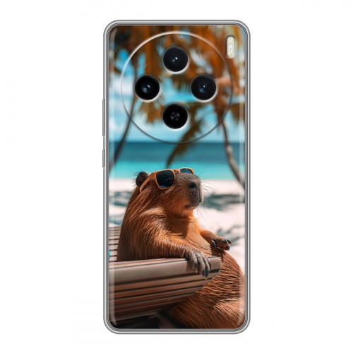 Дизайнерский силиконовый чехол для Vivo X100 Капибара
