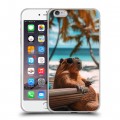 Дизайнерский силиконовый чехол для Iphone 6 Plus/6s Plus Капибара