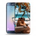 Дизайнерский силиконовый чехол для Samsung Galaxy S6 Edge Капибара