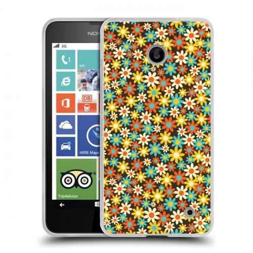 Дизайнерский пластиковый чехол для Nokia Lumia 630/635 Полевой ковер
