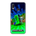Дизайнерский силиконовый чехол для Huawei P20 Lite Майнкрафт
