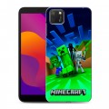Дизайнерский силиконовый чехол для Huawei Honor 9S Майнкрафт