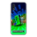Дизайнерский силиконовый чехол для Samsung Galaxy M01 Майнкрафт