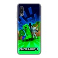 Дизайнерский силиконовый чехол для Samsung Galaxy A02 Майнкрафт