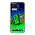 Дизайнерский силиконовый чехол для Realme 8 Майнкрафт