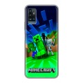 Дизайнерский силиконовый чехол для ZTE Blade A71 Майнкрафт