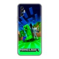 Дизайнерский силиконовый чехол для Tecno Spark 8P Майнкрафт