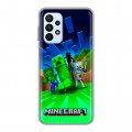 Дизайнерский силиконовый чехол для Samsung Galaxy A23 Майнкрафт