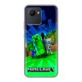 Дизайнерский силиконовый чехол для Realme C30 Майнкрафт