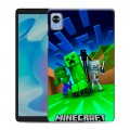 Дизайнерский силиконовый чехол для Realme Pad Mini Майнкрафт