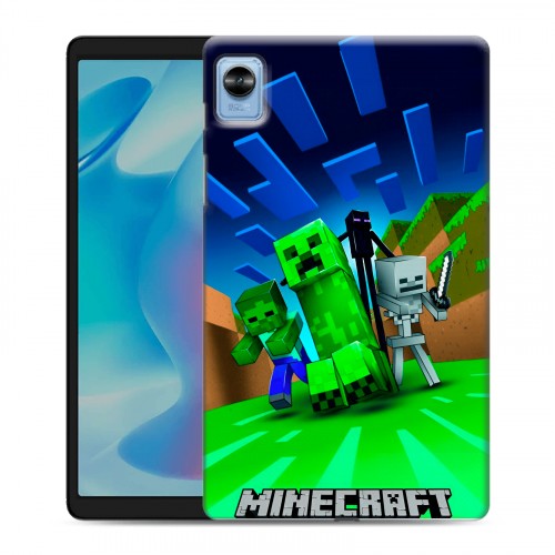 Дизайнерский силиконовый чехол для Realme Pad Mini Майнкрафт