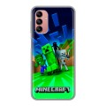 Дизайнерский силиконовый чехол для Samsung Galaxy A04s Майнкрафт