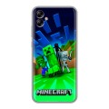 Дизайнерский силиконовый чехол для Samsung Galaxy A04e Майнкрафт