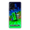 Дизайнерский силиконовый чехол для XIaomi Poco F5 Майнкрафт