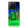 Дизайнерский силиконовый чехол для Xiaomi 13T Майнкрафт