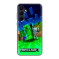 Дизайнерский силиконовый чехол для Samsung Galaxy A35 Майнкрафт
