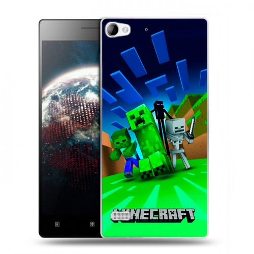 Дизайнерский пластиковый чехол для Lenovo Vibe X2 Майнкрафт