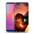 Дизайнерский пластиковый чехол для Huawei Honor View 10 Как приручить дракона