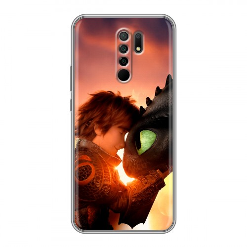 Дизайнерский силиконовый чехол для Xiaomi RedMi 9 Как приручить дракона
