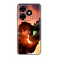 Дизайнерский силиконовый чехол для Tecno Spark Go 2024 Как приручить дракона
