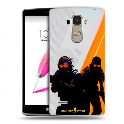 Дизайнерский пластиковый чехол для LG G4 Stylus Контер страйк Counter strike