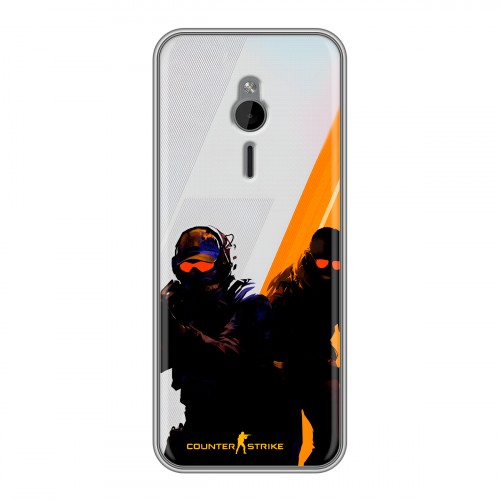 Дизайнерский силиконовый чехол для Nokia 230 Контер страйк Counter strike