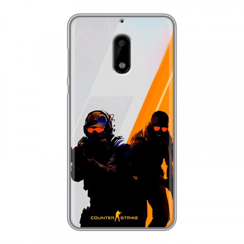 Дизайнерский пластиковый чехол для Nokia 6 Контер страйк Counter strike