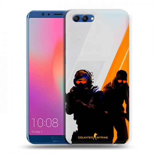 Дизайнерский пластиковый чехол для Huawei Honor View 10 Контер страйк Counter strike