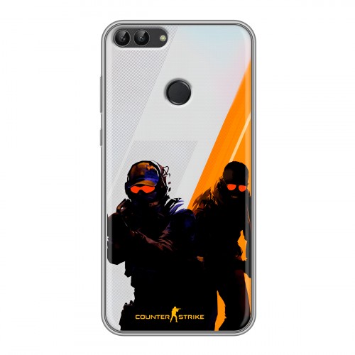 Дизайнерский силиконовый чехол для Huawei P Smart Контер страйк Counter strike