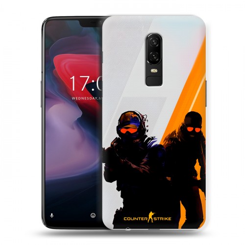 Дизайнерский пластиковый чехол для OnePlus 6 Контер страйк Counter strike