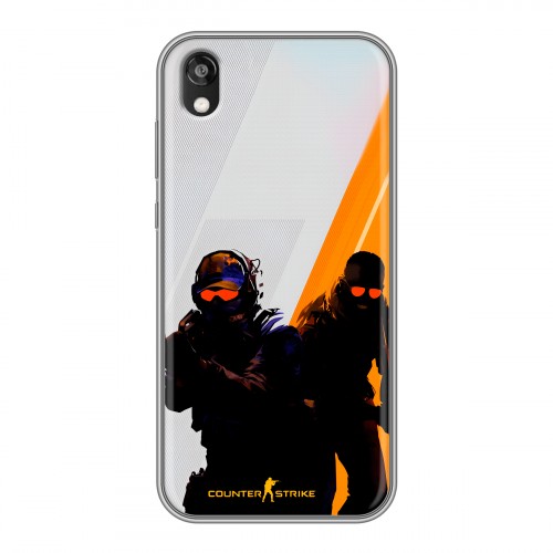 Дизайнерский силиконовый чехол для Huawei Honor 8s Контер страйк Counter strike