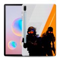 Дизайнерский силиконовый чехол для Samsung Galaxy Tab S6 Контер страйк Counter strike