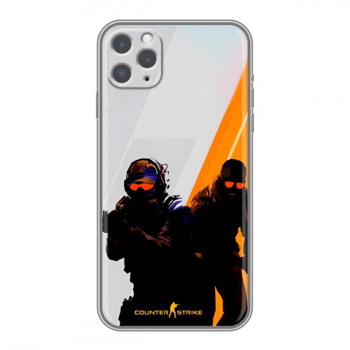 Дизайнерский силиконовый чехол для Iphone 11 Pro Контер страйк Counter strike