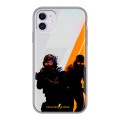Дизайнерский силиконовый чехол для Iphone 11 Контер страйк Counter strike