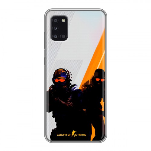 Дизайнерский силиконовый чехол для Samsung Galaxy A31 Контер страйк Counter strike