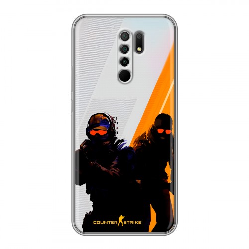 Дизайнерский силиконовый чехол для Xiaomi RedMi 9 Контер страйк Counter strike