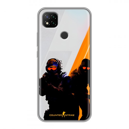 Дизайнерский силиконовый чехол для Xiaomi RedMi 9C Контер страйк Counter strike