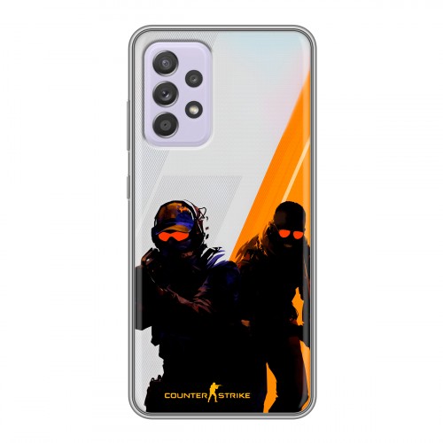 Дизайнерский силиконовый чехол для Samsung Galaxy A52 Контер страйк Counter strike