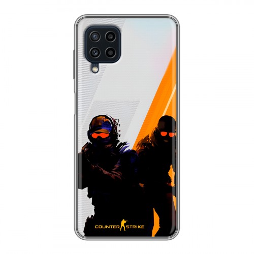 Дизайнерский силиконовый чехол для Samsung Galaxy A22 Контер страйк Counter strike