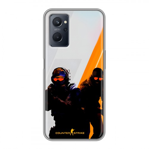 Дизайнерский силиконовый чехол для Realme 9i Контер страйк Counter strike