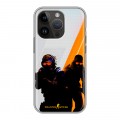 Дизайнерский силиконовый чехол для Iphone 14 Pro Контер страйк Counter strike